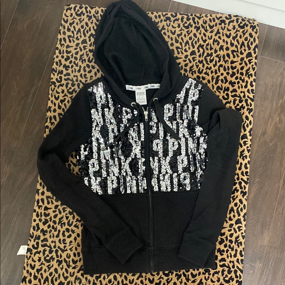 Black Sequin PINK Jacket